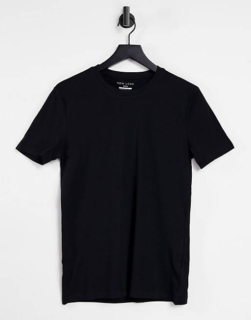 Camiseta ajustada en negro de New Look 
