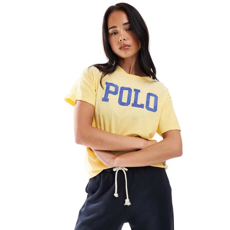 Camiseta Mujer Tommy Hilfiger Camiseta Ralph Lauren Ruffle-trim