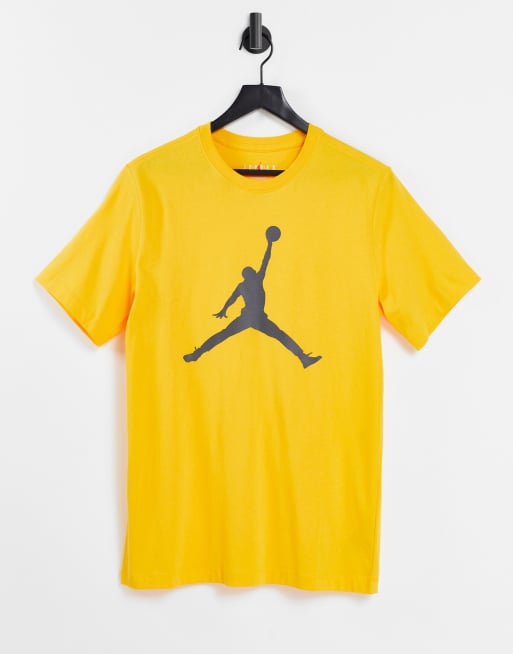 Camiseta amarilla con logo Jumpman grane de Nike Jordan