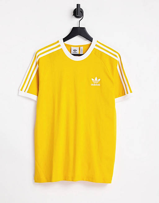 Camiseta amarilla con rayas adicolor de adidas Originals | ASOS