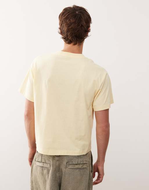 Camiseta amarilla de corte slim con estampado gráfico "I LOVE" de COLLUSION, 3 de 5