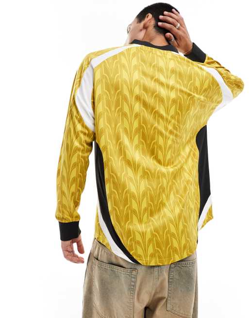 Camiseta amarilla de manga larga de estilo fútbol de PUMA , 3 de 4