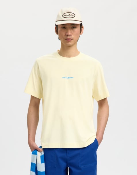 Camiseta amarillo luminoso de Selected - view 1