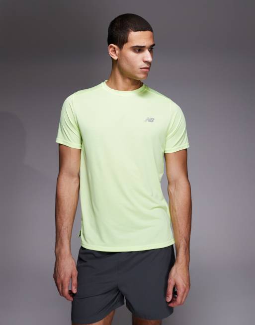 Camiseta amarillo neón básica Sports Essentials de New Balance, 3 de 5