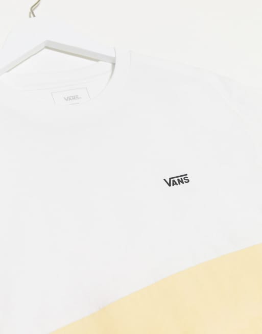 Camiseta amarillo pastel con diseño colour block exclusiva en ASOS de Vans  | ASOS