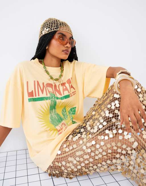 Camiseta amarillo pastel Limonata de River Island, 3 de 3