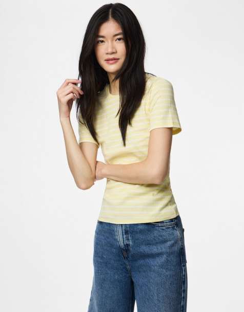 Camiseta amarillo vainilla de Pieces - view 1