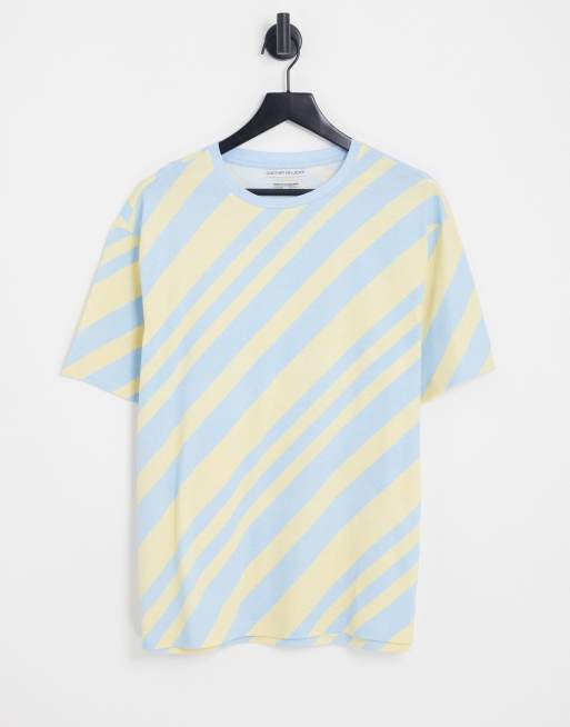 Camiseta azul a rayas de Another Influence
