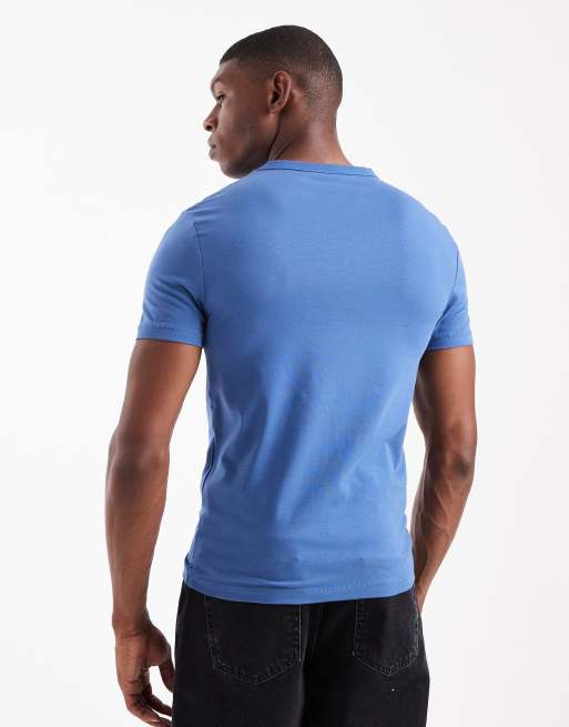 Camiseta azul ajustada con gráfico "Italia" de ASOS DESIGN , 3 de 5