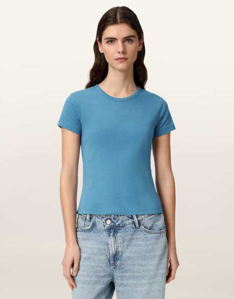Camiseta azul capitán Stevie de AllSaints - view 1