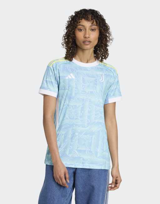 Camiseta azul ceniza de la segunda equipación del Juventus de la temporada 25/26 de adidas Performance