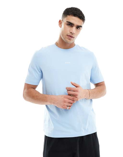 Camiseta azul claro con logo TChup de BOSS Orange