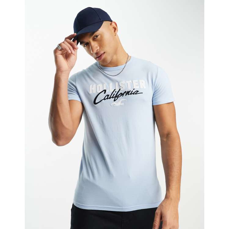 Camiseta hollister azul hotsell