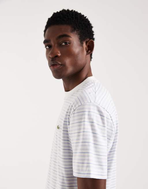 Camiseta azul claro holgada a rayas de Lacoste, 4 de 5