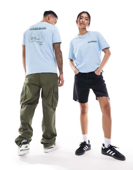 Camiseta azul claro Makani de Napapijri