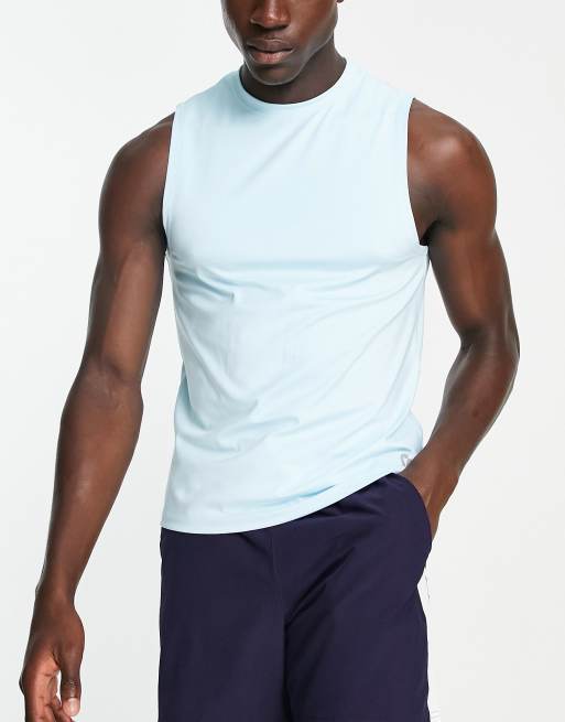 Camiseta azul claro sin mangas de South Beach
