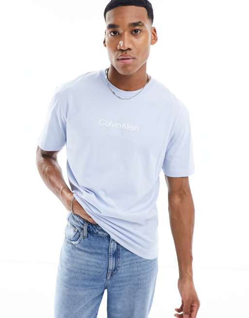 Camiseta azul cómoda con logo Hero de Calvin Klein