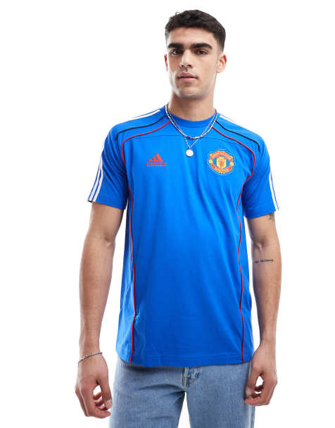 Camiseta azul con diseño del Manchester United Urban Purist de adidas Football - view 1