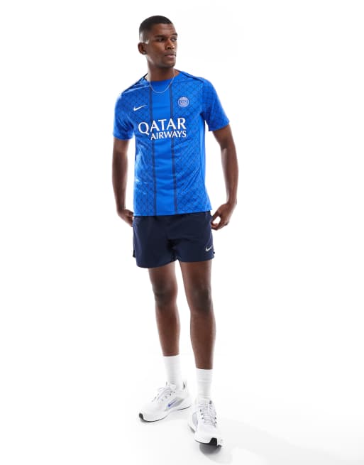 Camiseta Short Psg Azul Pantalón Corto Short Deportivo Psg