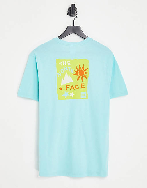 Hombre Tops | Camiseta azul con estampado en la espalda Sun & Stars exclusiva en ASOS de The North Face - BG67121