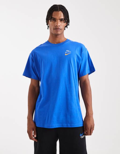 Camiseta azul con gráfico Line Art de Nike, 3 de 5