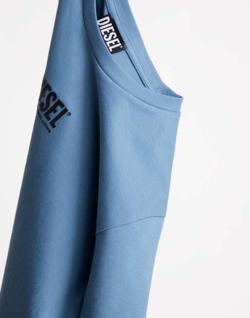Camiseta azul con logo pequeño T-Diegos de Diesel - MBLUE, 2 de 4