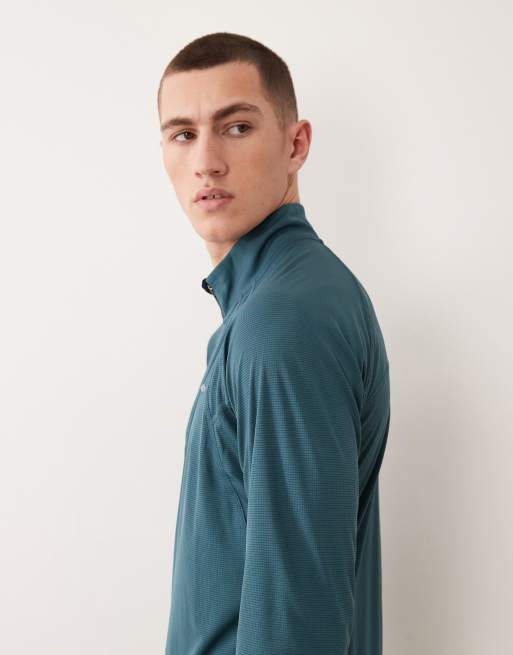Camiseta azul con media cremallera Stealth Spring de Columbia, 4 de 5