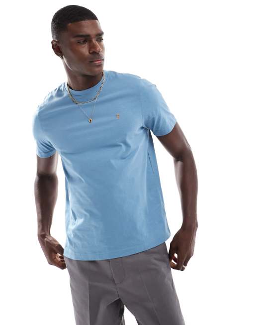 Camiseta azul de algodón Danny de Farah