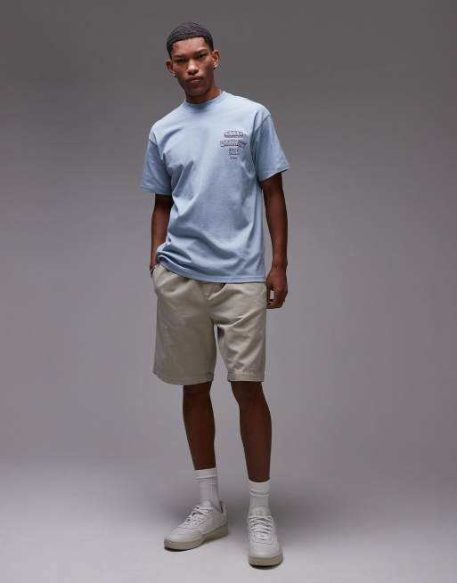 Camiseta azul de corte suelto con estampado "Sandwich" de Carhartt WIP, 3 de 4