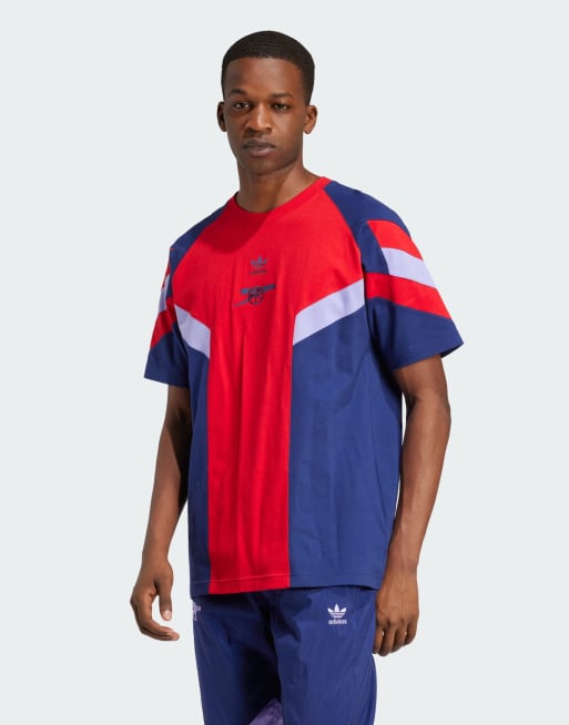 Camiseta azul de fútbol con diseño del Arsenal de adidas Originals 