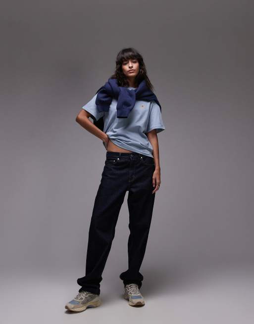 Camiseta azul de manga corta Chase de Carhartt WIP , 3 de 4