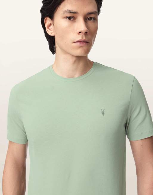 Camiseta azul de manga corta con cuello redondo Brace de AllSaints, 2 de 6