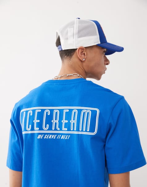 Camiseta azul de manga corta con estampado Diner Coffee de ICECREAM - view 1