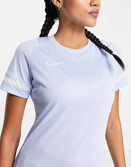 Mujer Tops | Camiseta azul Dri-FIT Academy de Nike Football - OM47808