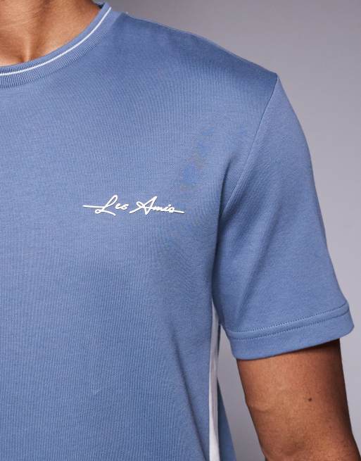 Camiseta azul empolvado con ribetes en contraste de River Island, 5 de 5