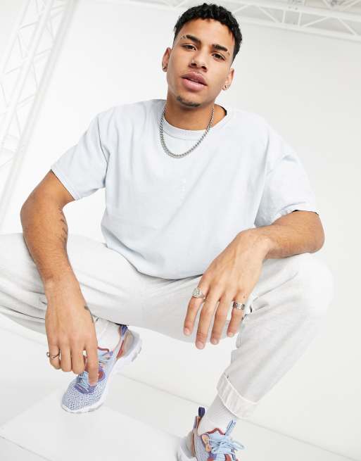 Camiseta azul estampada Oslo de Topman