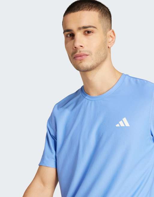 Camiseta azul fusión Own The Run de adidas Running , 4 de 4
