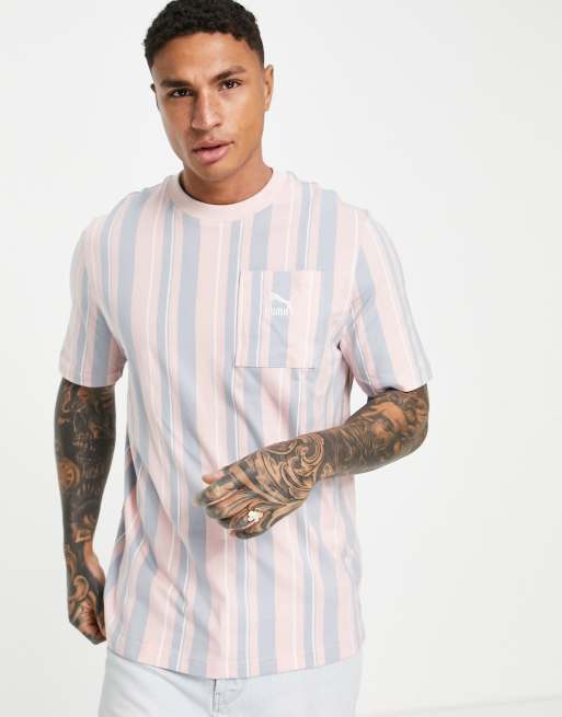 Camiseta azul Glitch de PUMA
