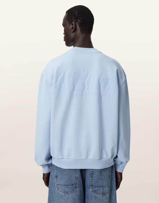 Camiseta azul intenso con cuello redondo Odyssey de AllSaints, 6 de 7
