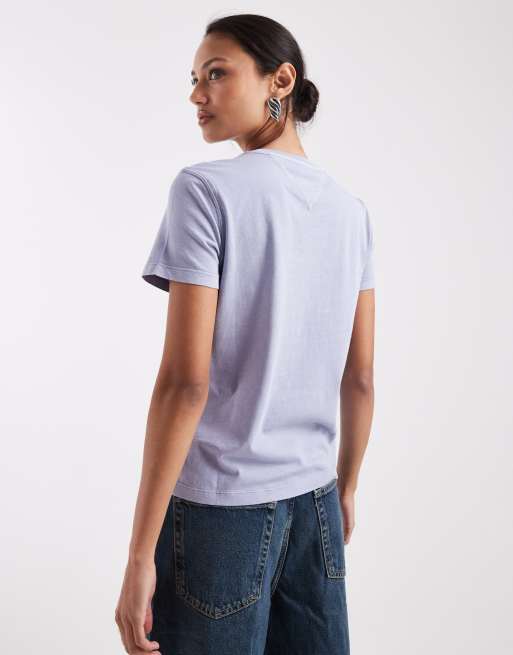 Camiseta azul lavado con logo descolorido de Tommy Jeans, 4 de 4