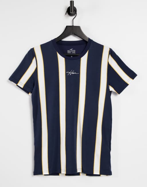 Camiseta hollister rayas hot sale