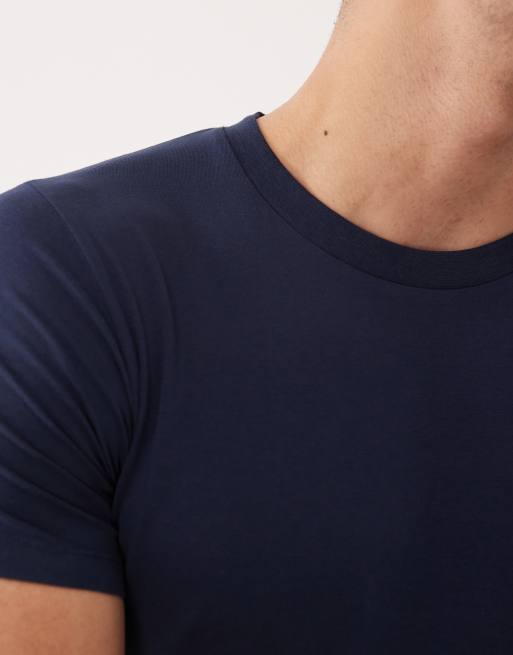 Camiseta azul marino ajustada de Jack & Jones, 3 de 5
