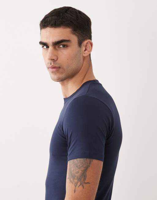 Camiseta azul marino ajustada de Jack & Jones, 4 de 5