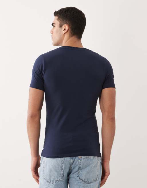 Camiseta azul marino ajustada de Jack & Jones, 5 de 5