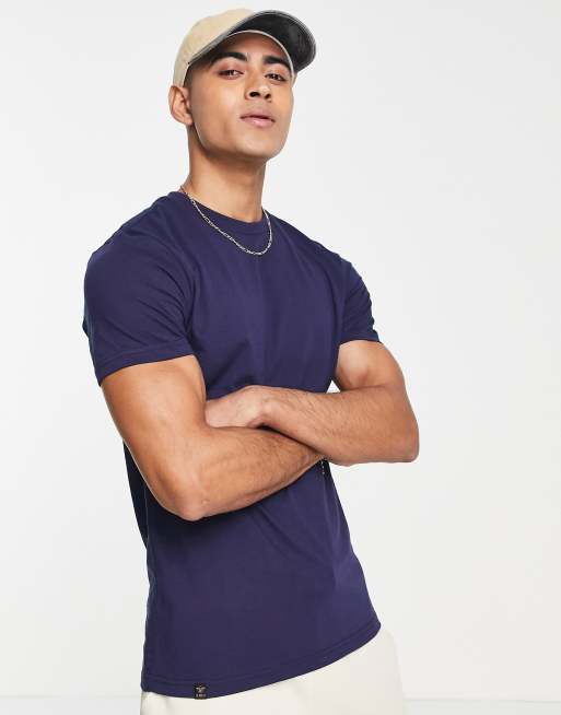 Camiseta azul marino ajustada de Le Breve