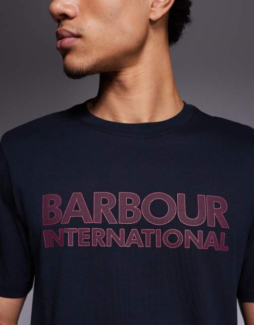 Camiseta azul marino básica con gráfico de Barbour International, 5 de 5