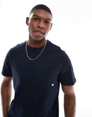Camiseta azul marino con bolsillo Stacy de Farah - view 1