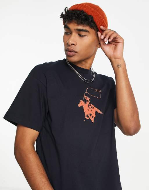 Camiseta azul marino con estampado de acrobacia con lazo de Carhartt WIP