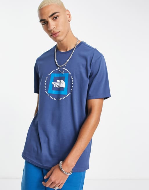 Camiseta azul marino con estampado en el pecho NSE exclusiva en ASOS de The North Face