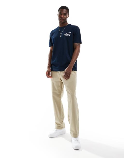 Camiseta azul marino con estampado trasero del logo de Tommy Jeans, 4 de 4